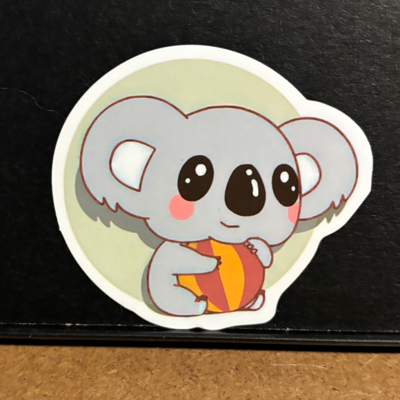 KOALA WITH BALL STICKER - Picture 1 of 1